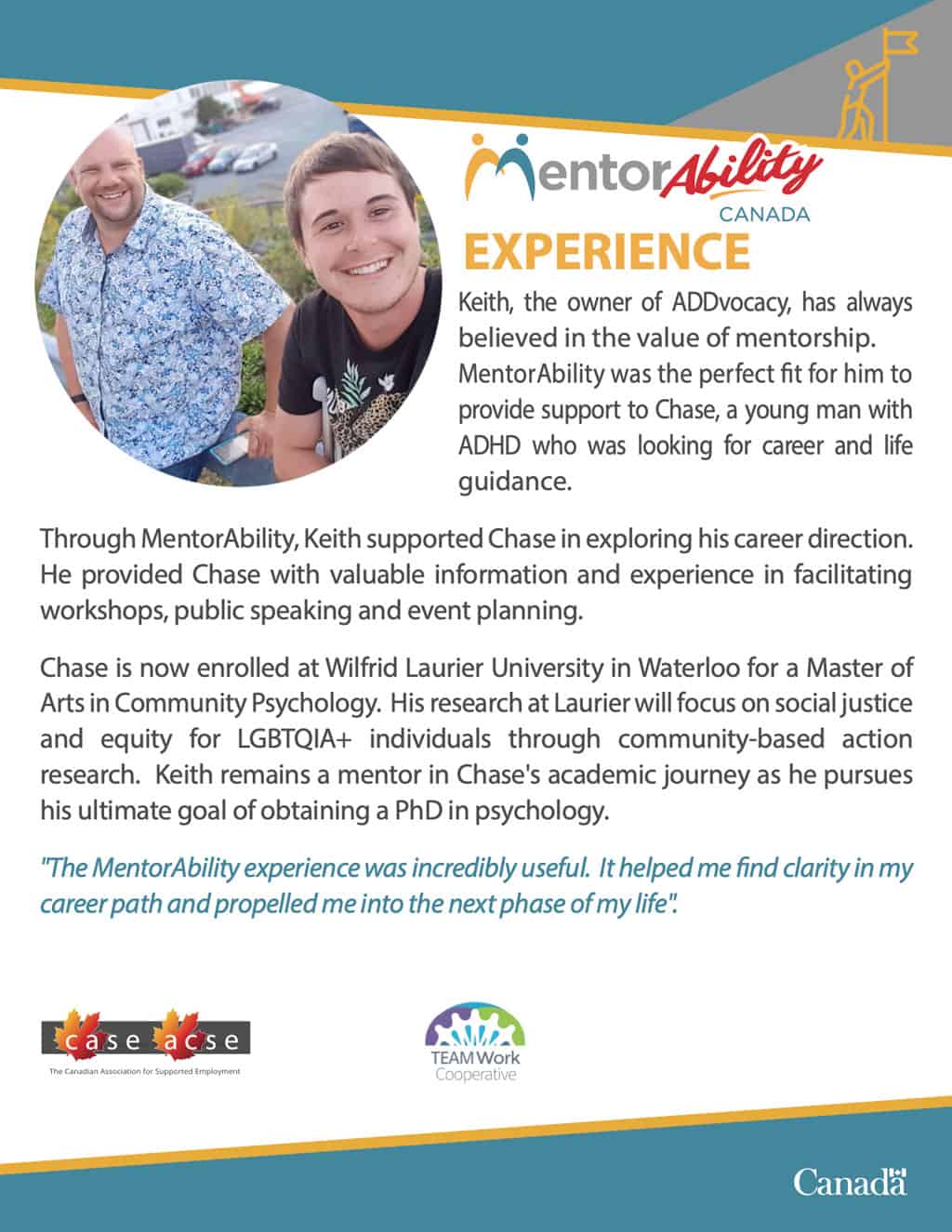 MentorAbility success story - Chase