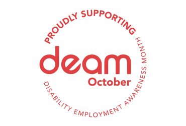 DEAM logo: Proudly supporting Disability Employment Awareness Month - DEAM October.